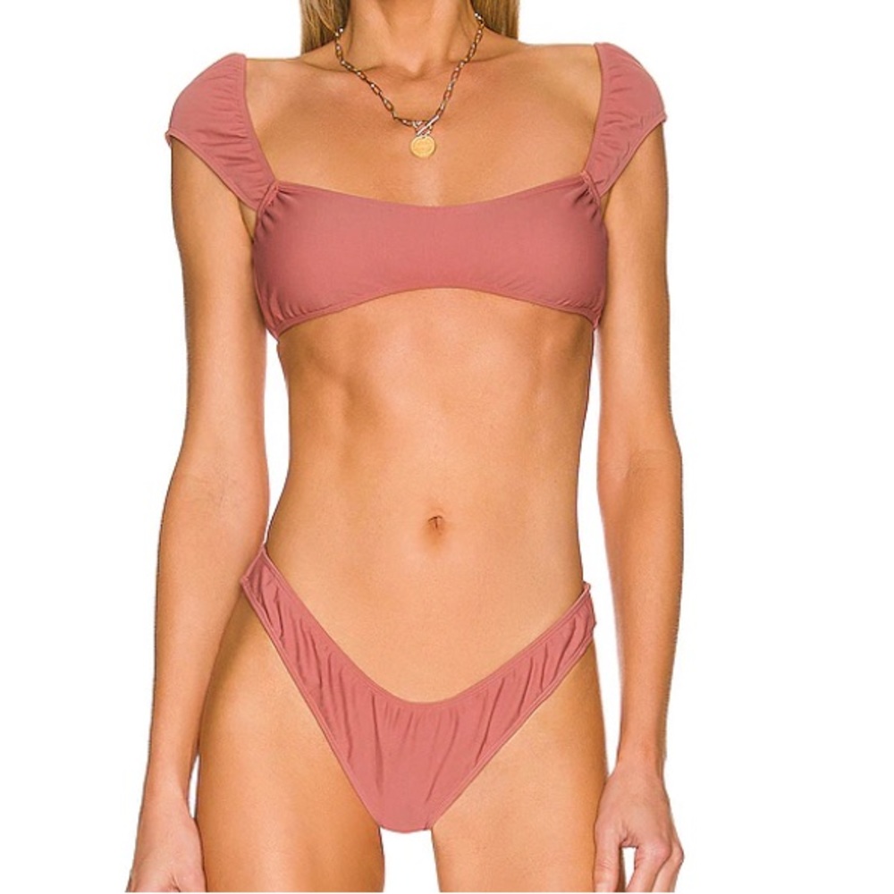 Ria Mauve Bikini top & bottom Set size S NEW